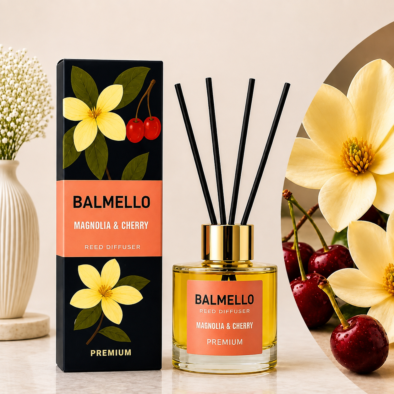 BALMELLO namų kvapas "Magnolija ir vyšnia"