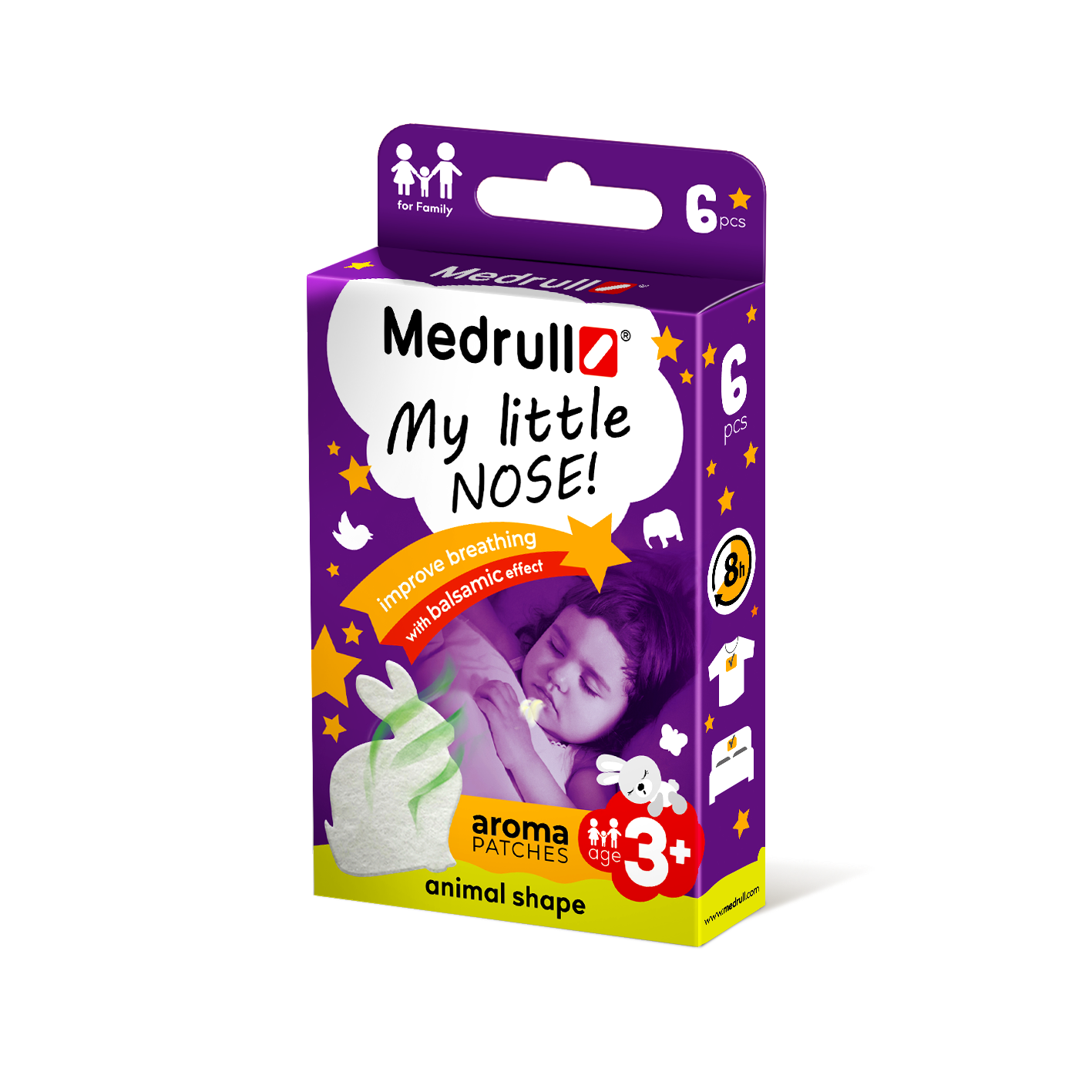 Medrull aromatiniai pleistrai "My little nose animals" N6