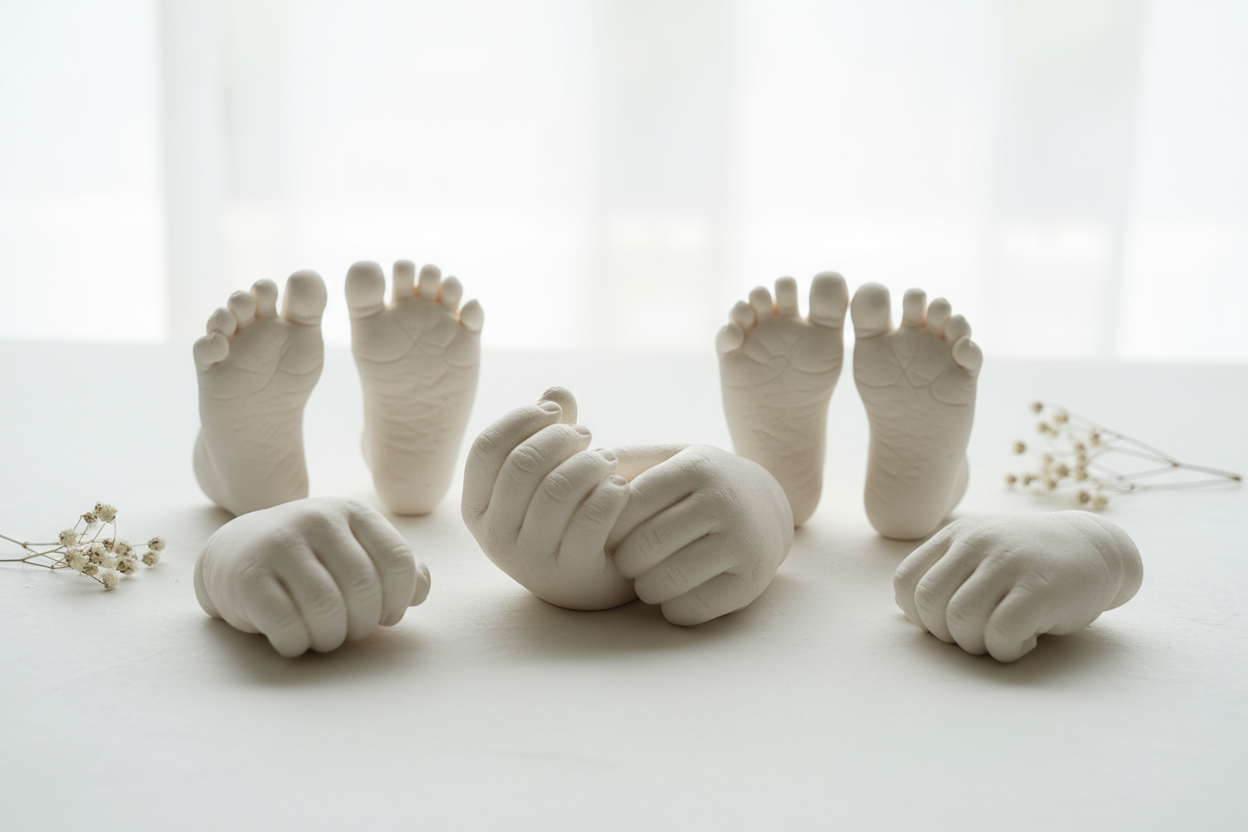 baby 3d casting hands and feets