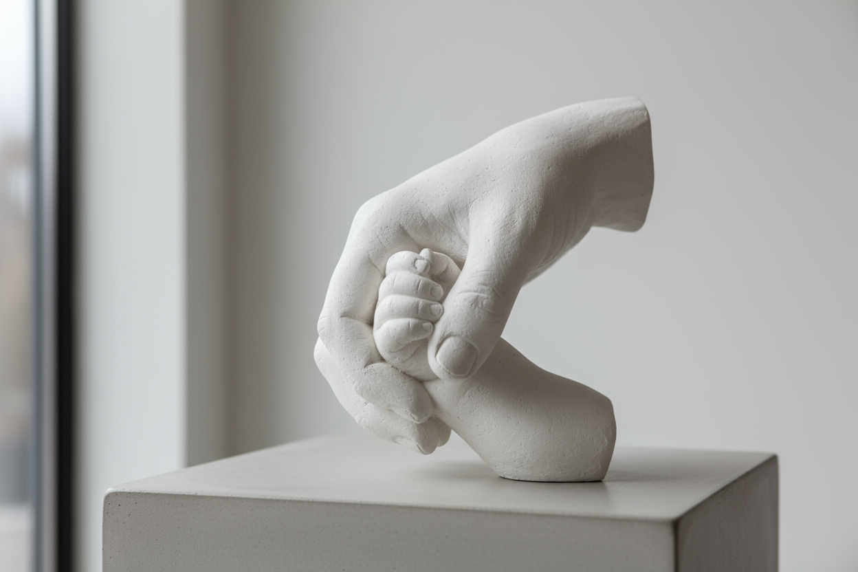 i looks like one hand grows from another one. Could you change and make it look like holding each other?